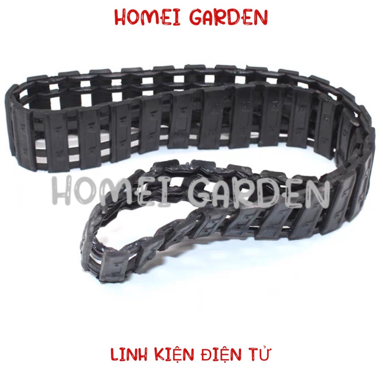 Bánh xích xe tăng cao su mềm dài 140mm rộng 23mm dùng để chế tạo xe DIY rất bền - HM0211