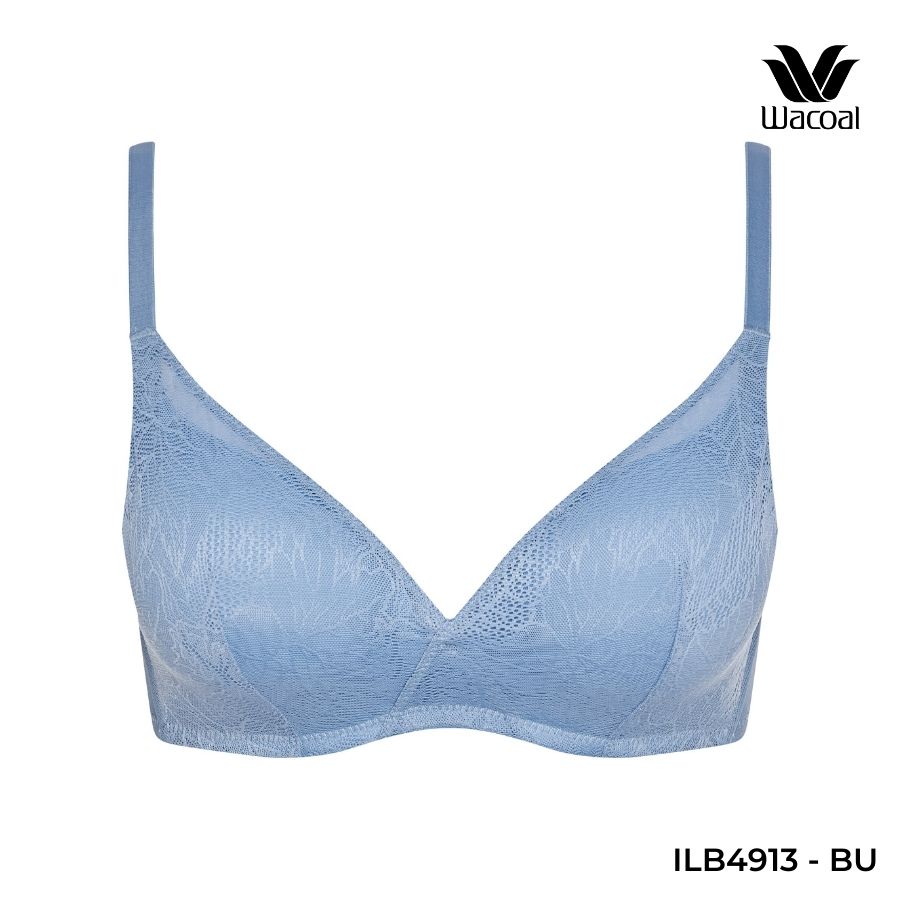 Áo lót Wacoal ILB4913 không gọng, không nâng, mút mỏng, ren lưới chìm, dây liền