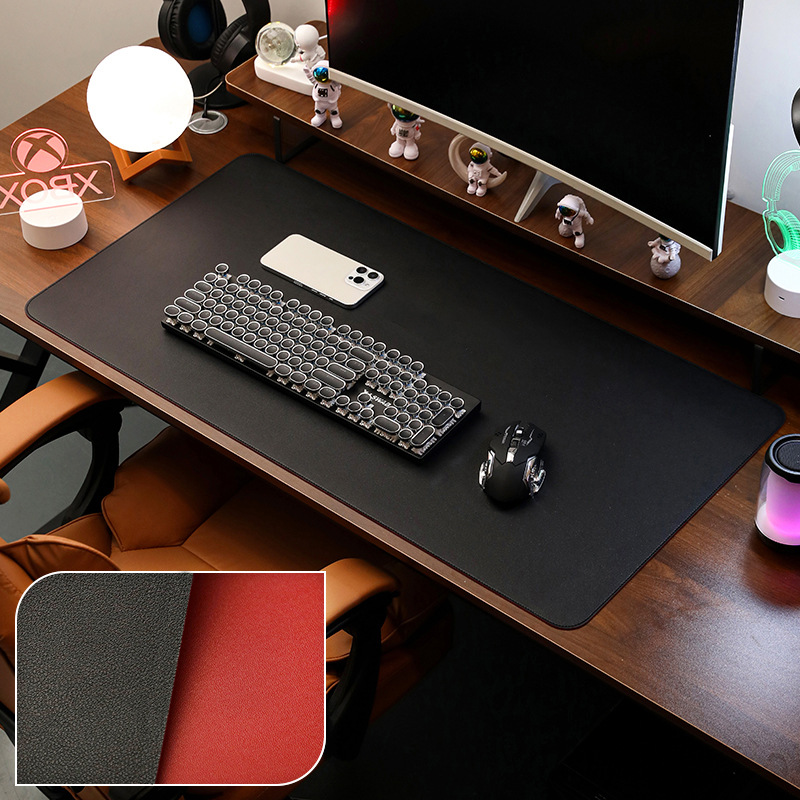 Deskpad da tấm di chuột miếng lót chuột khổ lớn, thảm da trải bàn làm việc 60x30cm - Hàng chính hãng