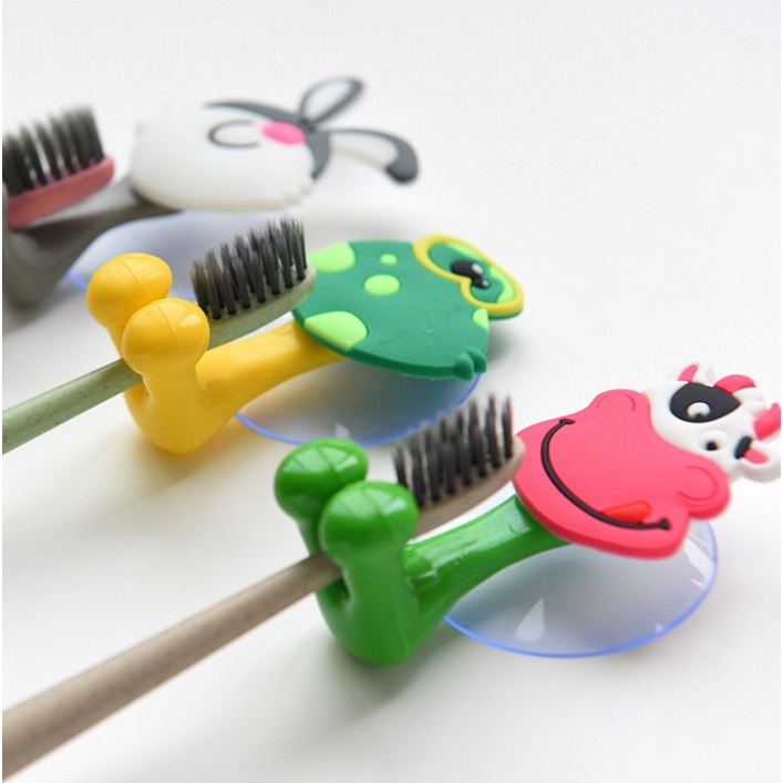 Kẹp bàn chải đánh răng hình thú hút chân không tiện dụng