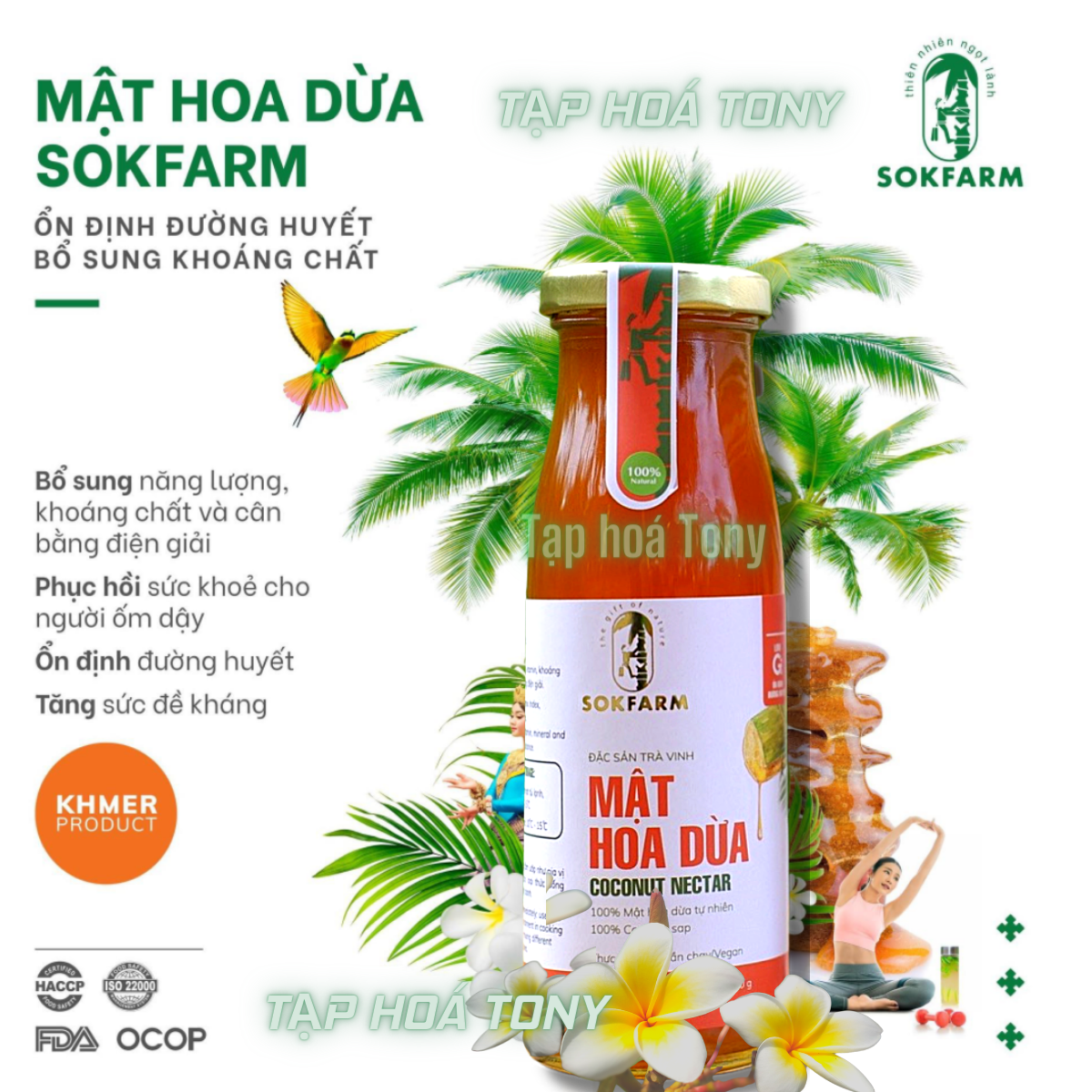 Mật Hoa Dừa Nguyên Chất 250Gr  - Sokfarm