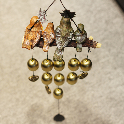 Chuông Gió Gia Đình Chim Chum Đồng CG1225