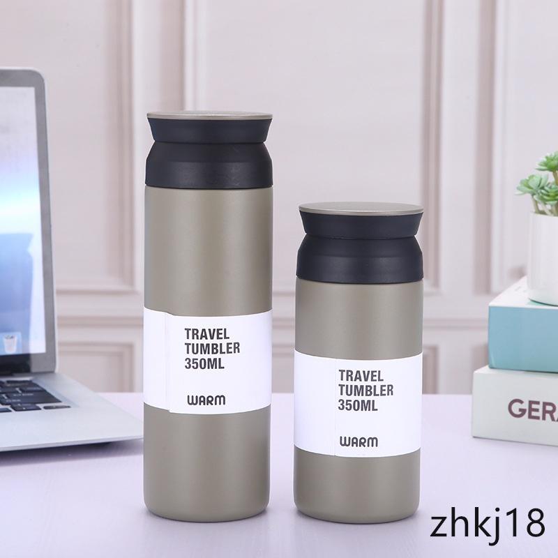 Bình nước giữ nhiệt chân bằng thép không gỉ 304 có 5 màu 350ml 500ml tiện dụng