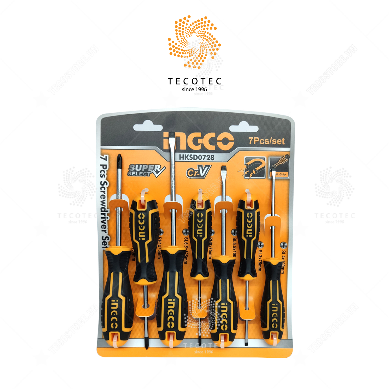 Bộ 7 tua vít INGCO HKSD0728