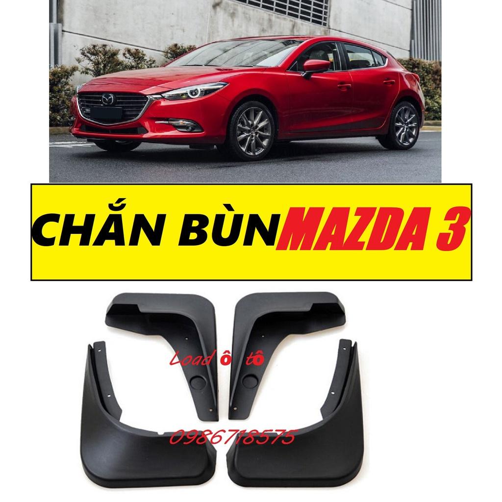 Chắn Bùn Bánh Xe Mazda 3 2014-2019 Mẫu Nhựa ABS Màu Đen Cao Cấp