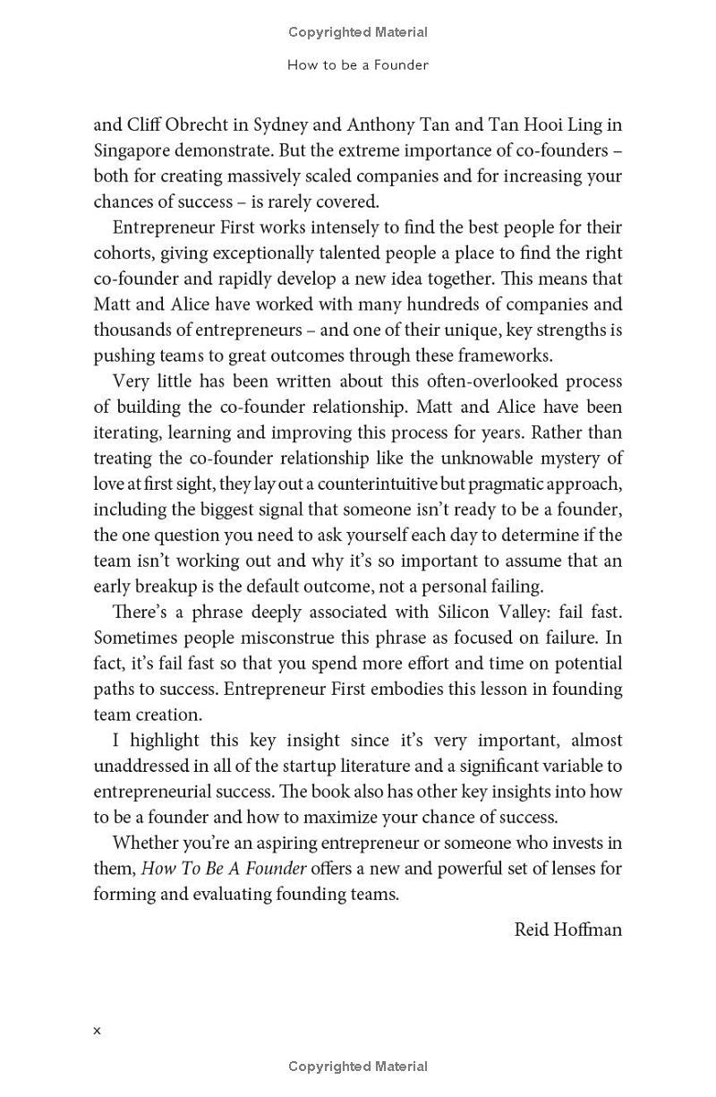 Sách ngoại văn: How To Be A Founder