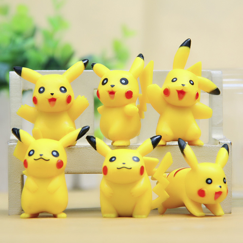 Bộ sưu tập mô hình đồ chơi Pokemon - 06 Pikachu (Mẫu 02)