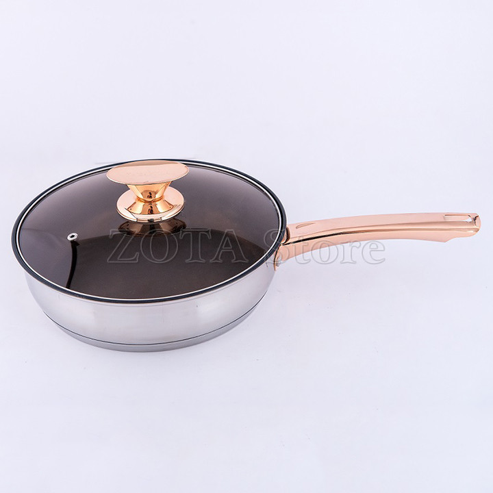 Bộ Nồi Đức 6 Món 12 chi tiết - Bộ Nồi Inox 5 Đáy Dùng Cho Mọi Loại Bếp