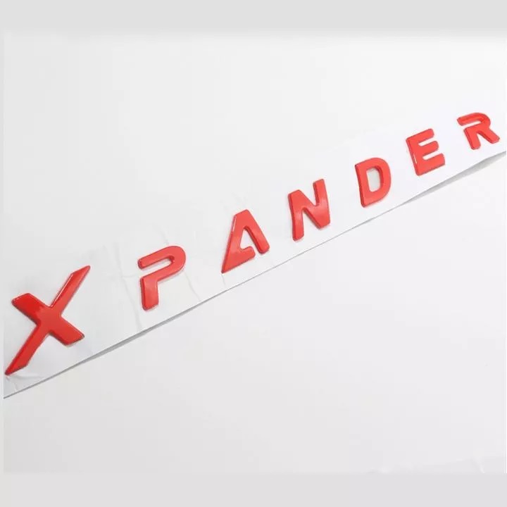 Logo Chữ nổi XPANDER tem dán nắp Capo ô tô Mitsubishi Xpander