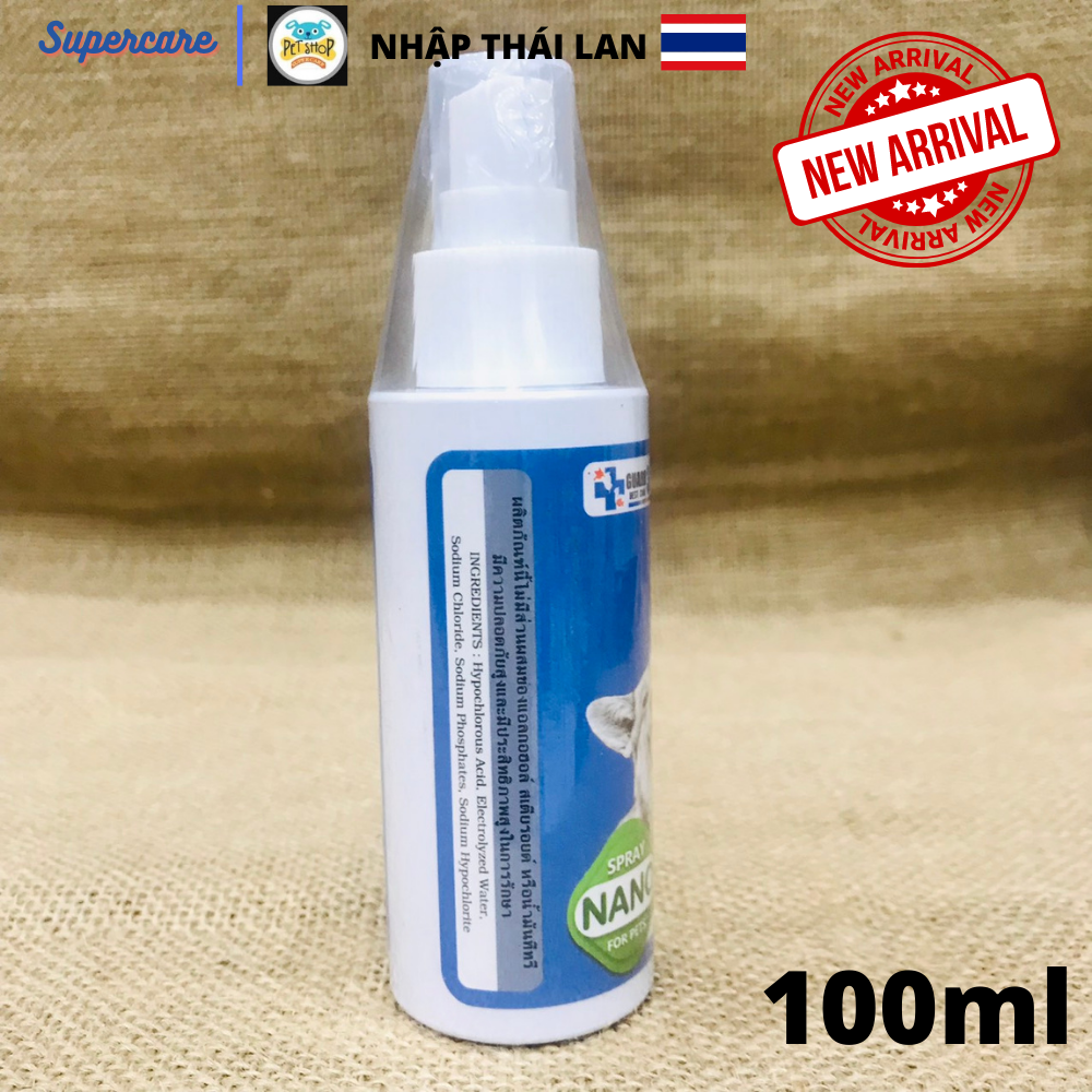 Xịt Vết Thương, Bỏng Ngứa Chó Mèo 100ml Hàng Nhập Thái Lan