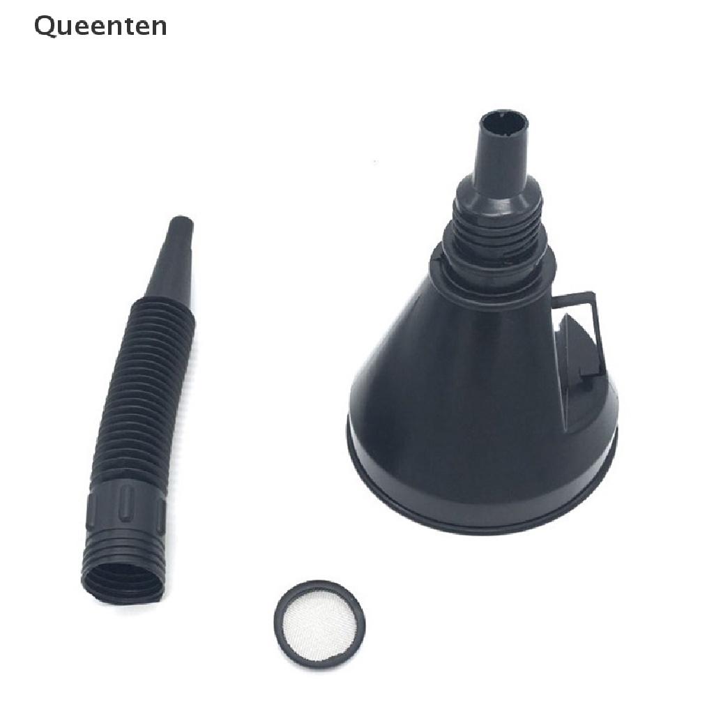 Queenten Universal Oiler Filter Funnel Car Truck Motorcycle With Spout Pipe Pour Diesel QT