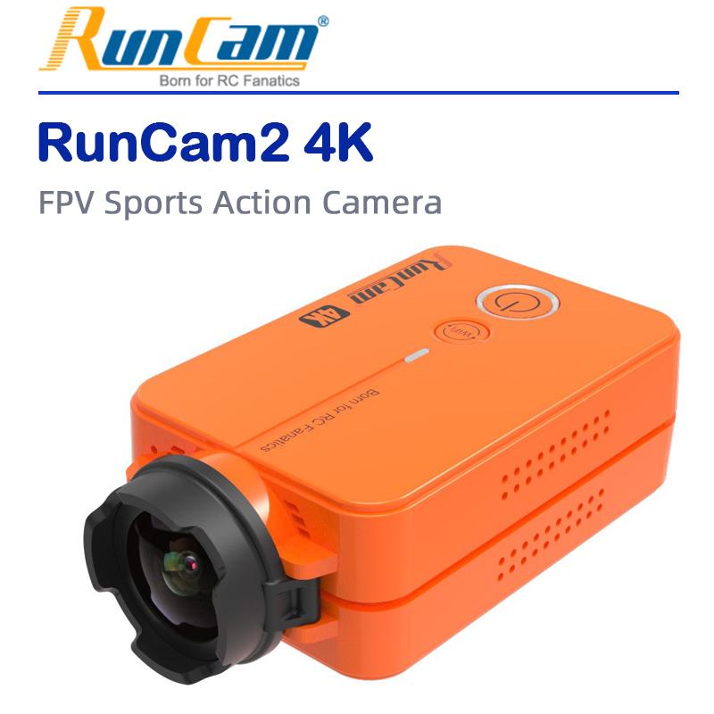 Runcam2 4K HD Máy ảnh hành động thể thao FPV Ứng dụng WiFi được hỗ trợ máy quay máy quay máy quay phim nhỏ cho phụ kiện Quadcopter