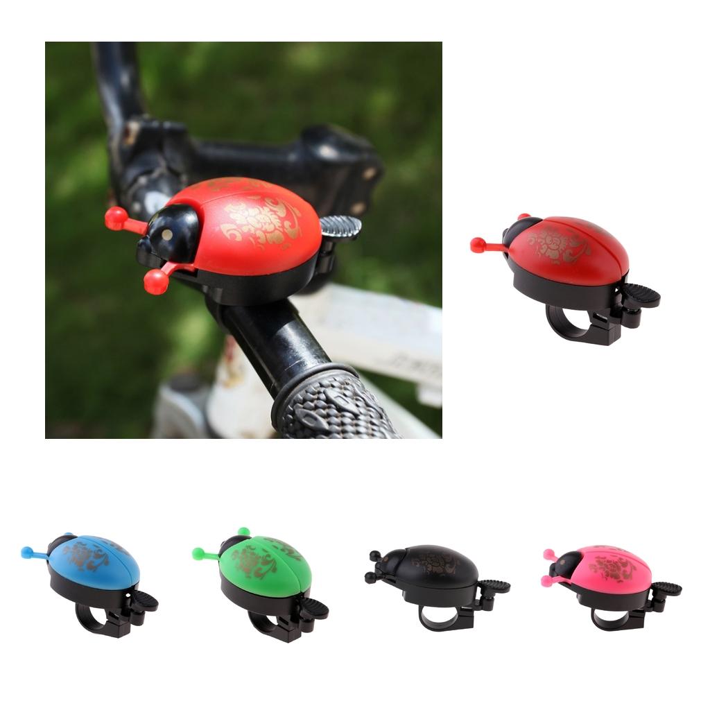Childrens Kids Bike Bell Mountain Bicycle Novelty Ladybug Bug Ring Red