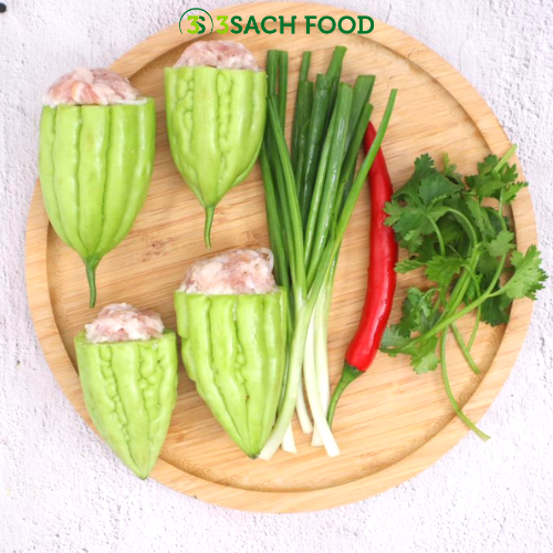 Canh khổ qua dồn thịt 3S khay 500gr - Nguyên liệu đã được sơ chế