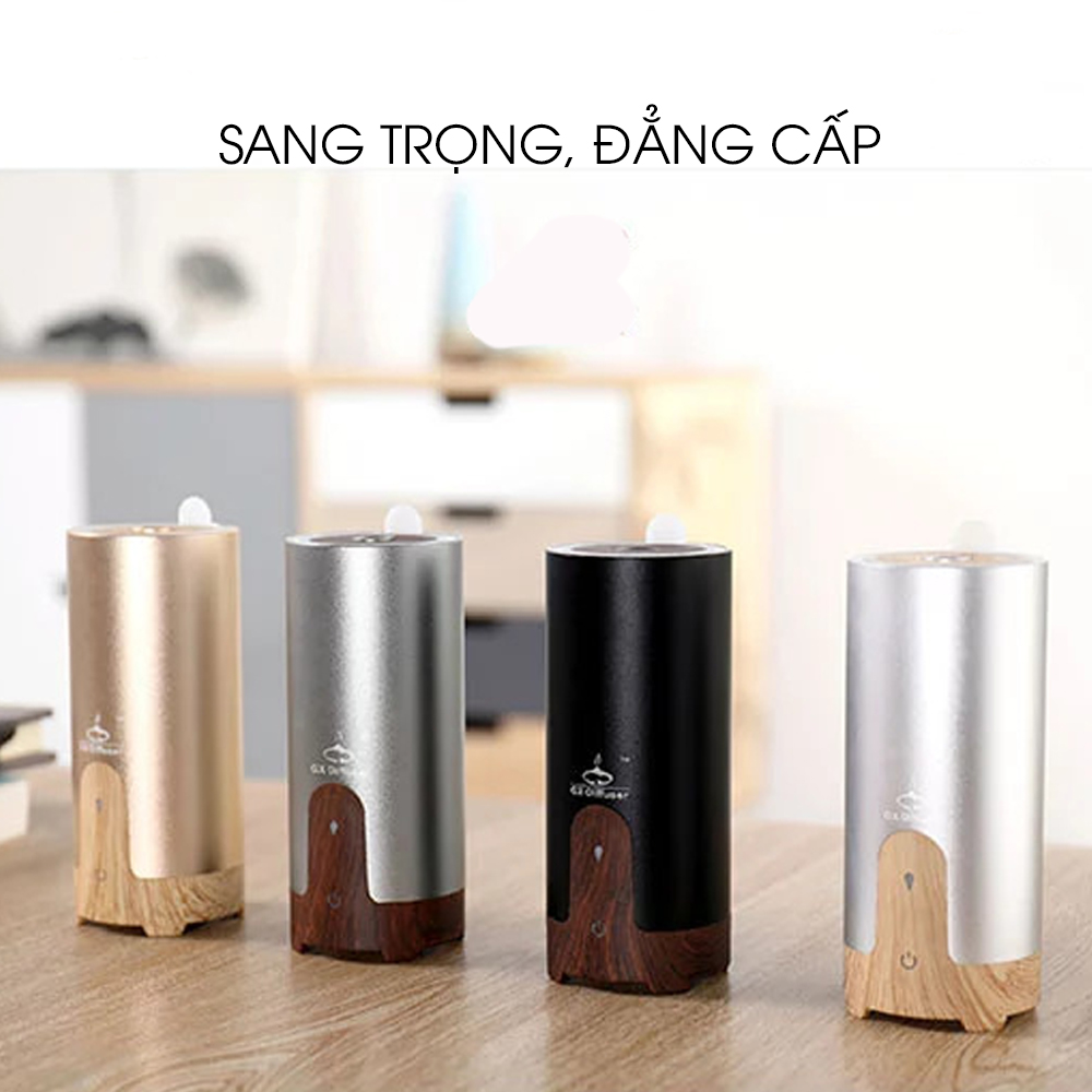 Máy khuếch tán tinh dầu xe hơi GX02 thiết kế sang trọng, đẳng cấp, tặng kèm tinh dầu sả chanh Kobi