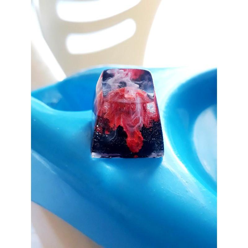 Keycap artisan núi lửa trang trí bàn phím gaming