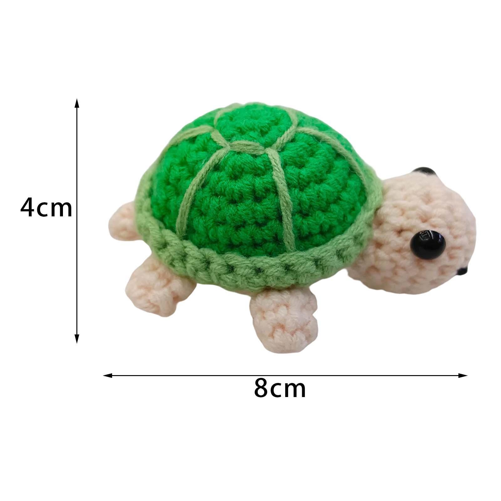 DIY Material Package Beginner Crochet Kit, Make Your Own Stuffed Plush Doll for Handicraft Lovers Hand Knitting Home Decor Keychain Pendants