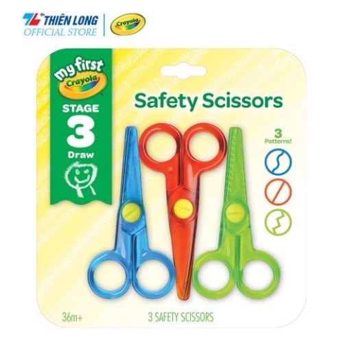 Bộ 3 kéo an toàn cho bé My Frist Crayola 3ct Safety Scissors