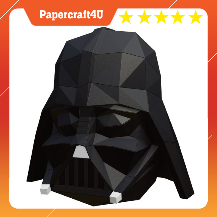 Mô hình giấy 3D Mặt nạ hoá trang darth vader