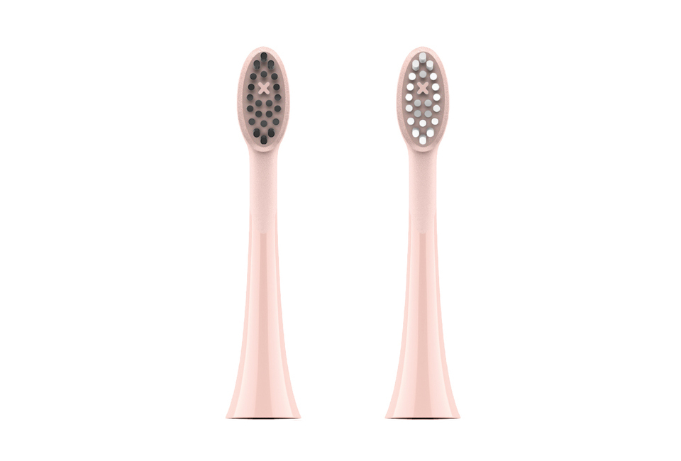 Bộ 2 đầu bàn chải điện Halio Sonic Whitening Electric Toothbrush Rose Gold