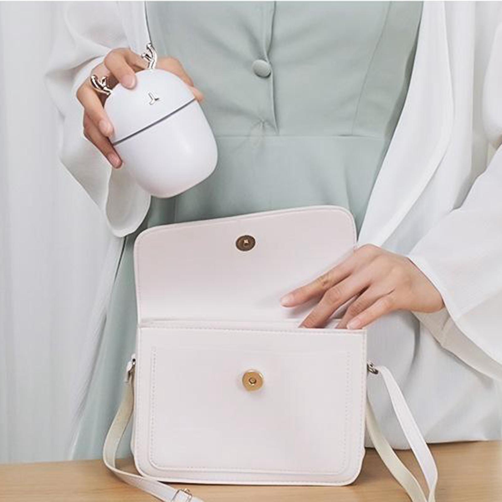 220ML Ultrasonic Air Humidifier Aroma Essential Oil Diffuser for Home White