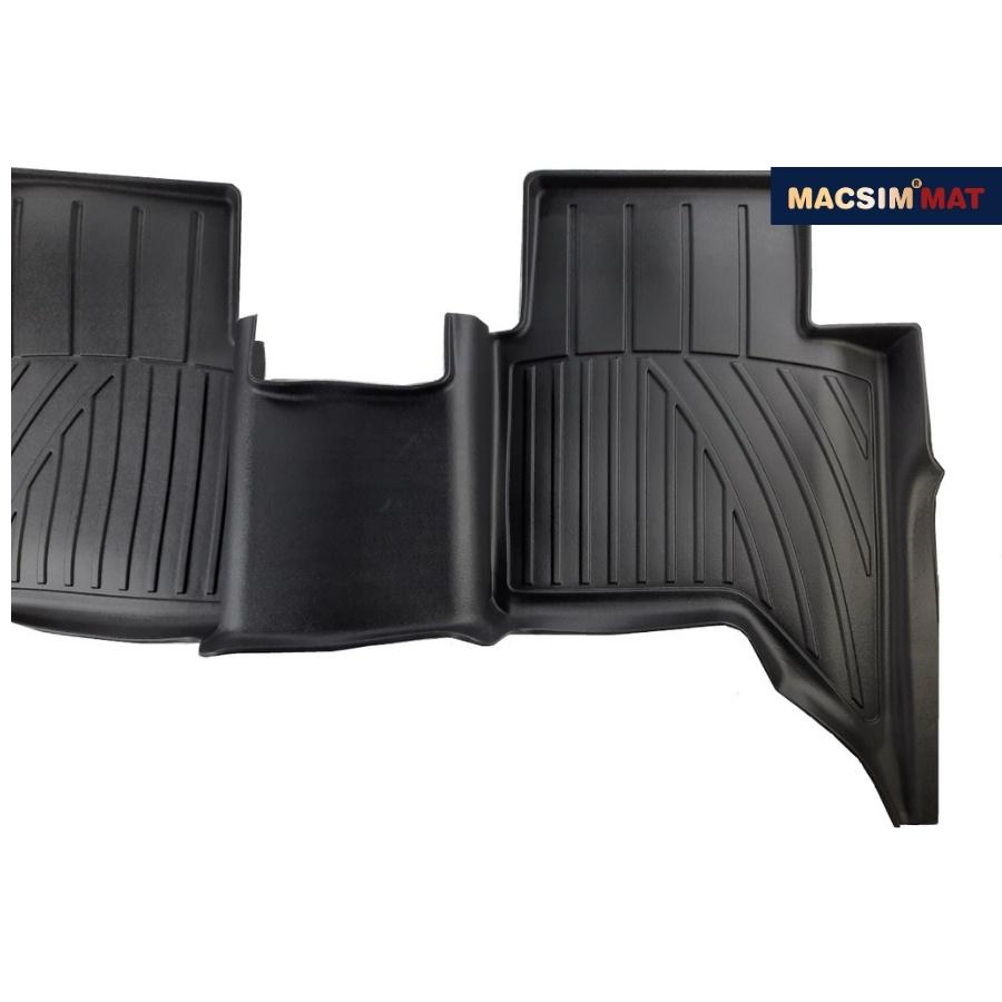 Thảm lót sàn xe ô tô Mazda BT50 2016 - 2019 Nhãn hiệu Macsim chất liệu nhựa TPV cao cấp màu đen