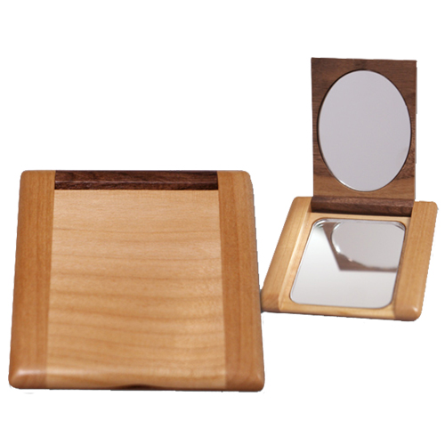 Gương mini vuông với chất liệu bằng gỗ - 70539