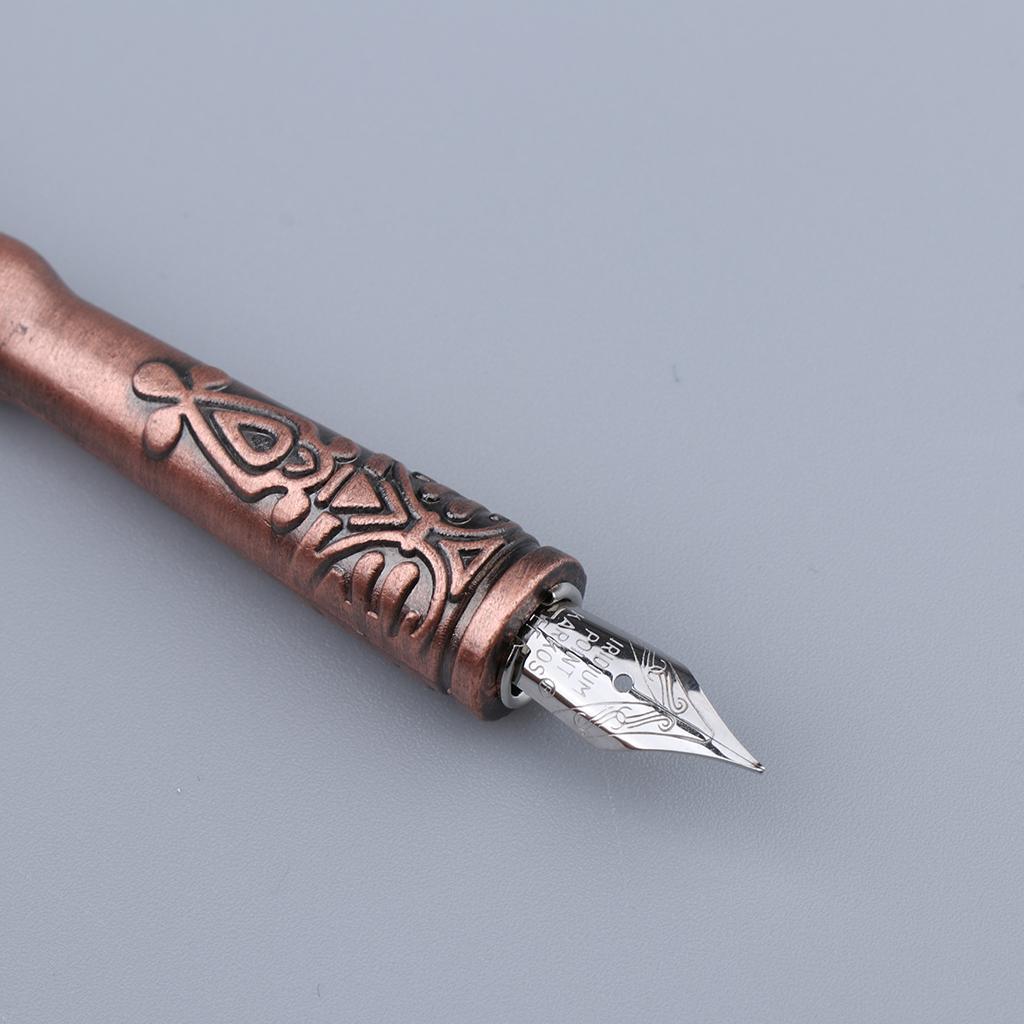 Antique Feather Quill Dip Pen with Ink Calligraphy Pen Set Favor