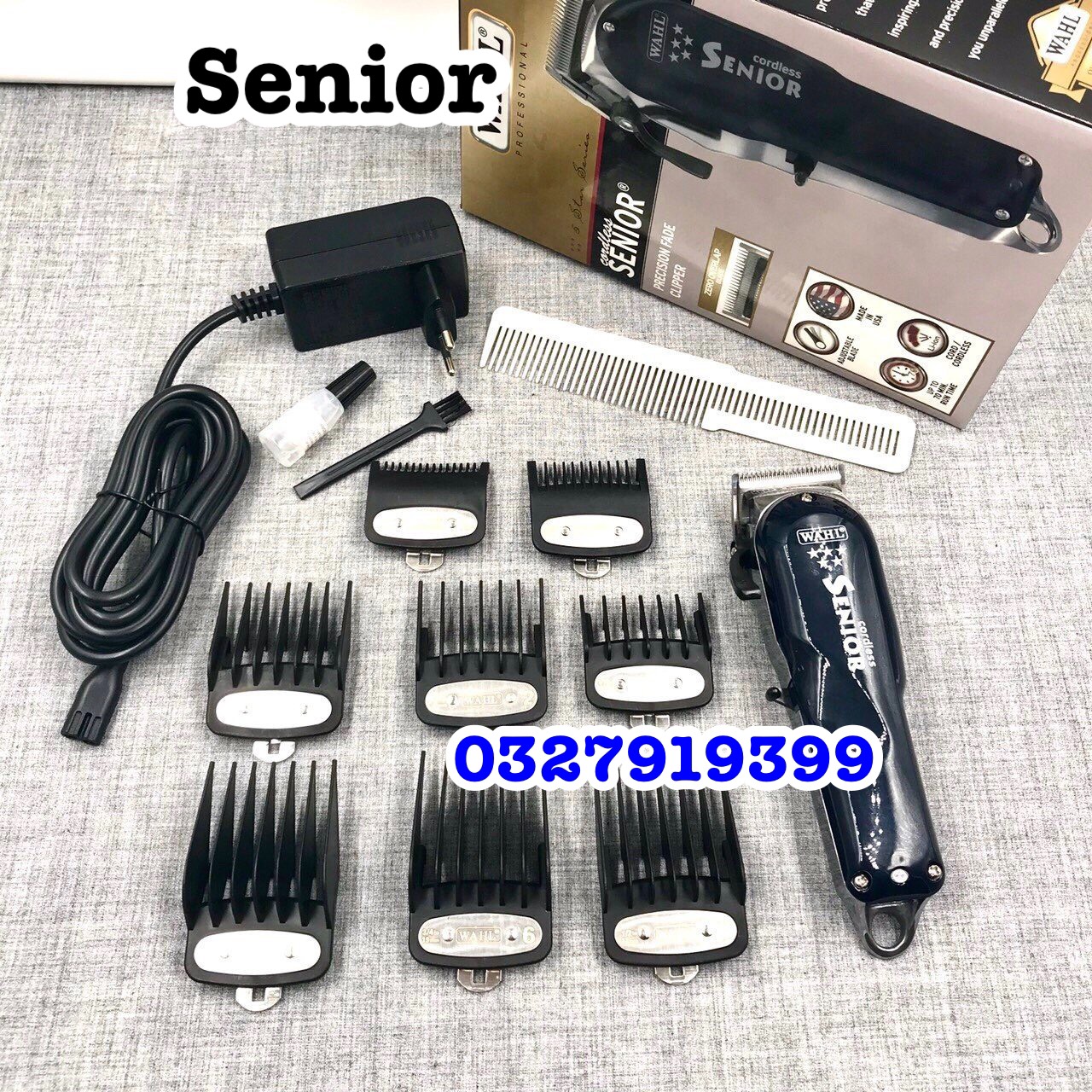 Tông đơ cắt tóc cao cấp WAHLL Senior - 8 cữ thép
