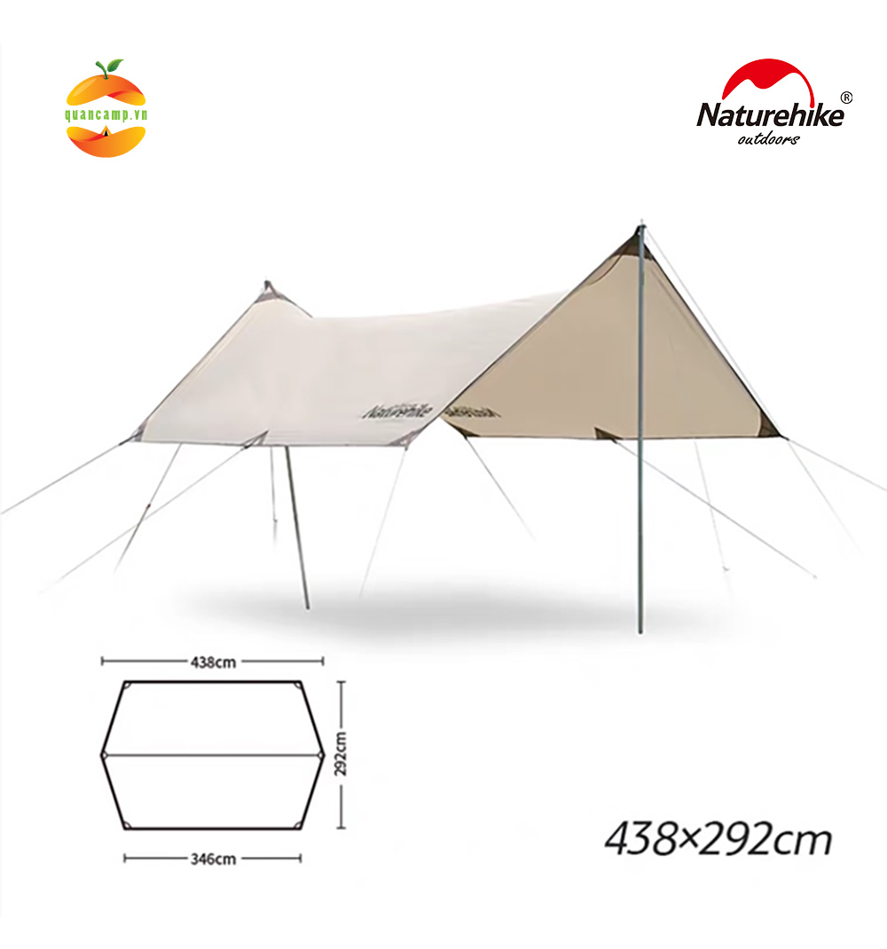 Tăng che mưa, nắng dã ngoại Naturehike Girder Shelter NH20TM006