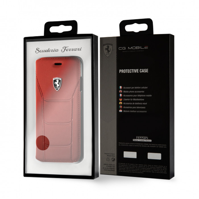 Bao Da, Ốp Lưng dành cho Iphone XsMAX, Ferrari - Da Thật - HÀNG NHẬP KHẨU