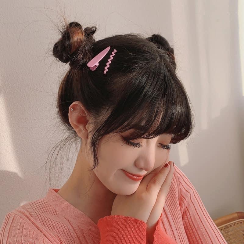 Set cặp tóc tách vintage 4 chi tiết màu sắc mùa hè