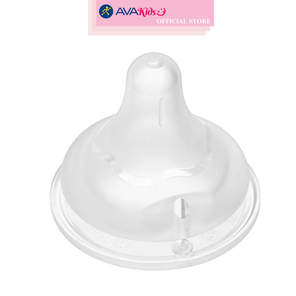 Bộ 2 núm ti Pigeon siêu mềm Plus WN3 cổ rộng size LLL (từ 15 tháng)