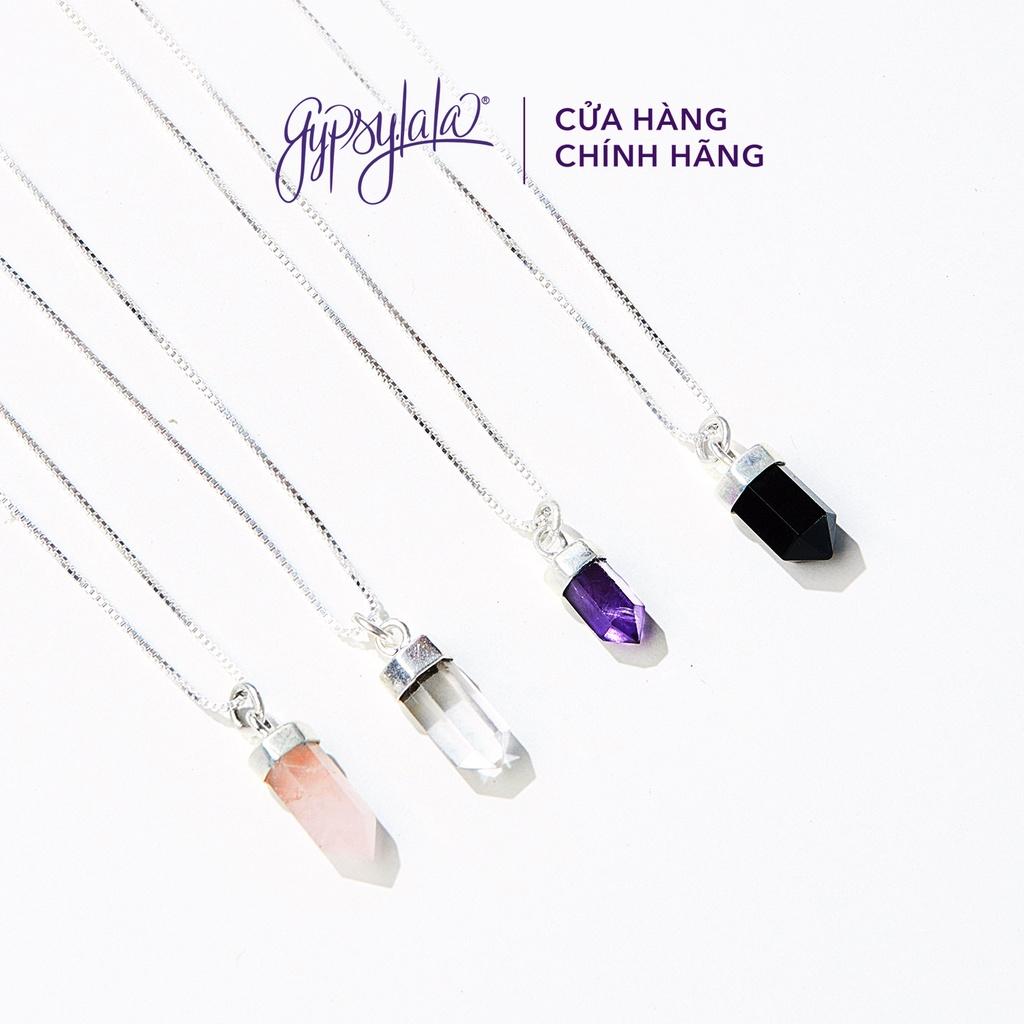 Mặt Dây Chuyền Đá Thiên Nhiên Bạc 925 Wanderlust 4 Màu SP004333 Gypsy.lala