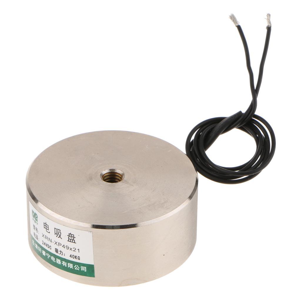 40KG DC24V Sucked Electric Lift Holding Magnet Electromagnet Solenoid XRN-P49/21