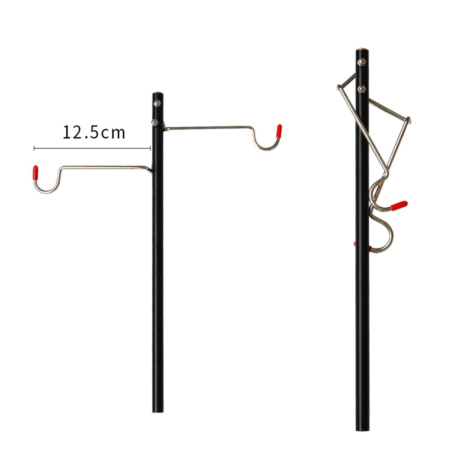 Camping Lantern Stand Lightweight Alloy Lamp Pole Hanger Holder
