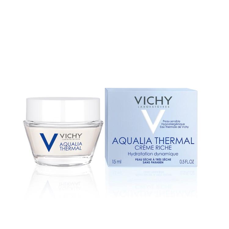 Gel Dưỡng Ẩm Giúp Da Dịu Mát Cho Da Thường, Da Hỗn Hợp &amp; Da Nhạy Cảm Vichy Aqualia Thermal Rehydrating Gel Cream (15ml)