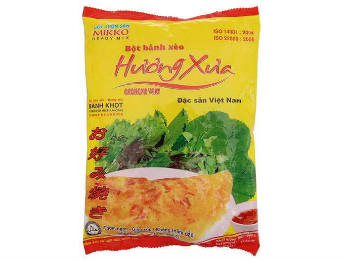 Bột bánh xèo, bánh khọt 500gr - HƯƠNG XƯA MIKKO