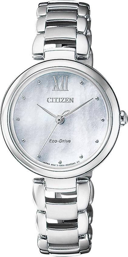 Đồng Hồ Citizen Nữ Dây Kim Loại Máy Eco-Drive EM0530-81D - Mặt Xà Cừ (Sapphire)