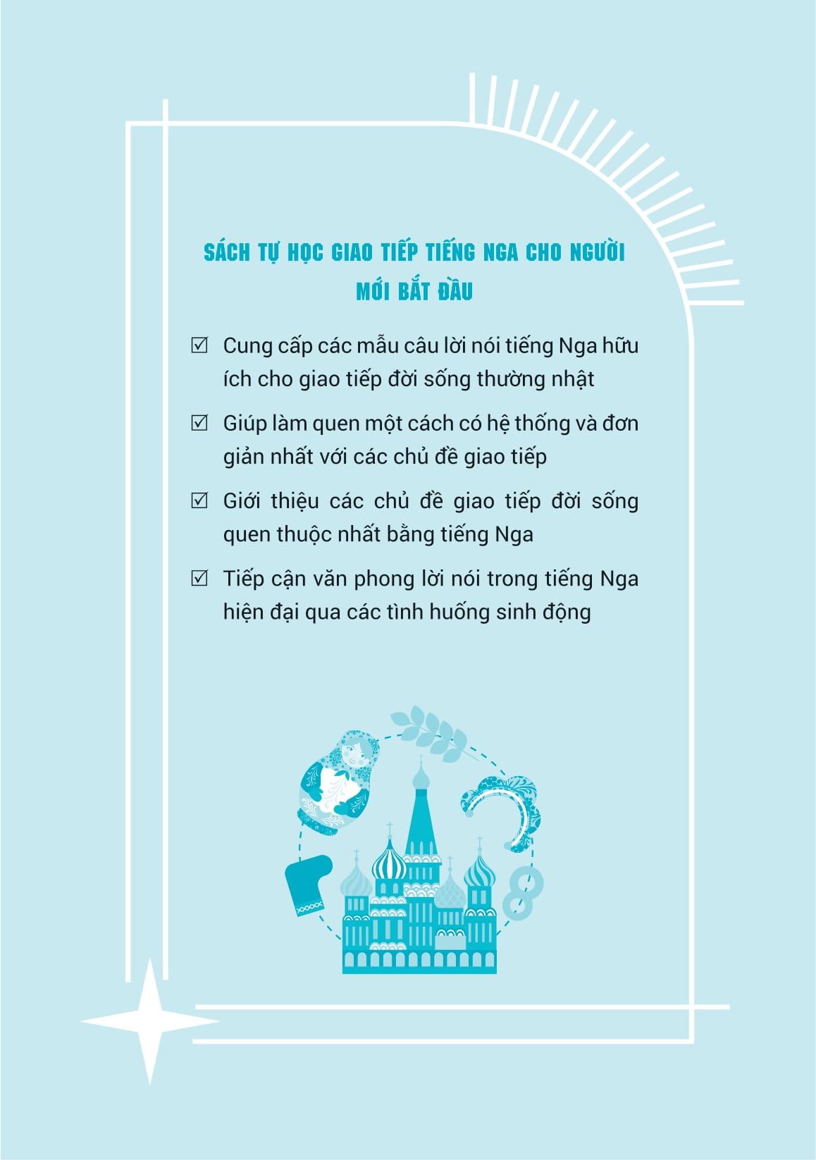 Sách - Tự Học Giao Tiếp Tiếng Nga Cho Người Mới Bắt Đầu