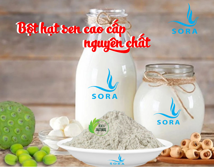 Sora Bột hạt sen cao cấp nguyên chất