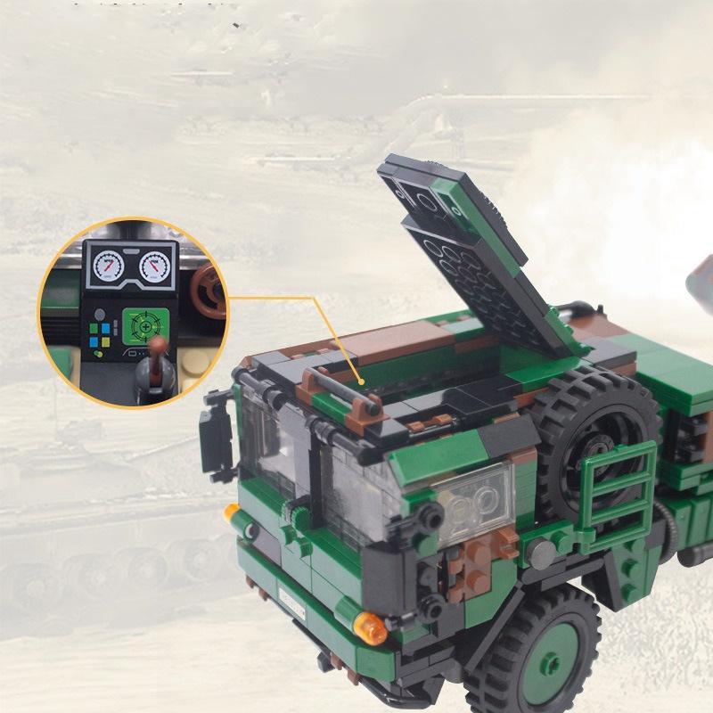 Đồ chơi Lắp ráp Xe Rocket Quân sự - Xingbao XB06048 Lar 2 Truck - Xếp hình thông minh - Mô hình trí tuệ
