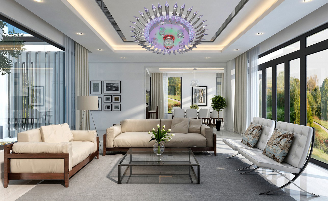 Đèn mâm LED ốp trần VKT-NC-2140