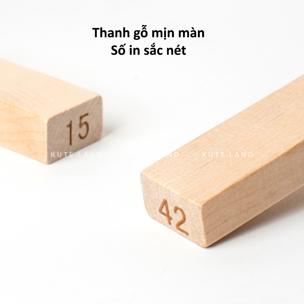 Rút Gỗ Bộ Rút Gỗ Loại Lớn 48 Thanh 26 Cm Nặng 1 Kg Loại To Đẹp