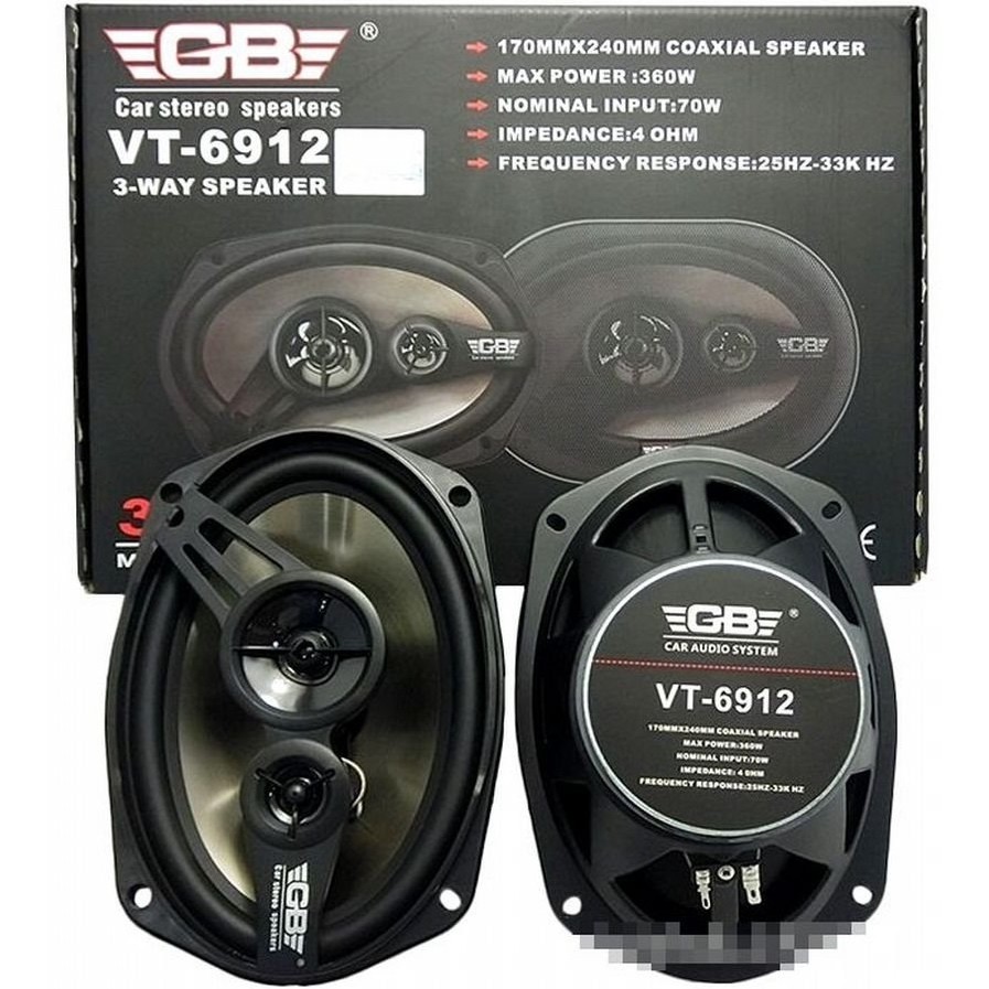Bộ 2 loa bầu dục đồng trục 6x9 inch GB VT-6912 hai đường tiếng âm thanh