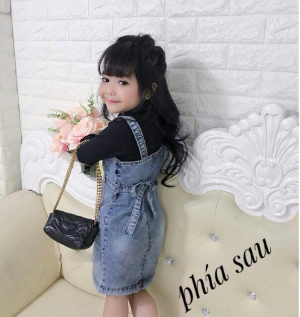 Váy Jean 2 dây sz 2-7= 10-21kg .Sz 10-11cho bé 23- 30kg SZ 15 CHO BÉ 37 -40KG