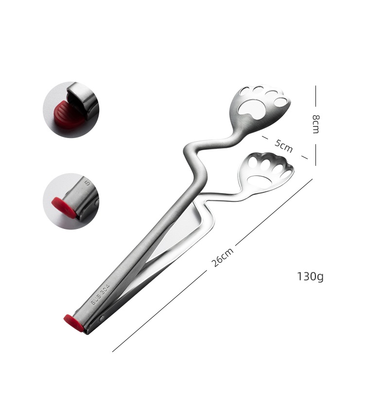 Kẹp Gắp Đa Năng Inox 304 - 26x5cm, 130g
