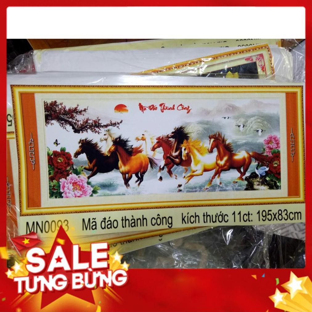 Tranh thêu chữ thập cao cấp mã ddasos thành công KT 195x83cm