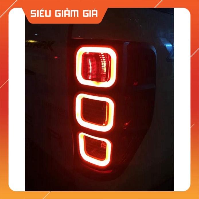 Sản Phẩm Ốp viền đèn Pha + Hậu Ford Ranger 2016-2019 có đèn LED Hàng Cao Cấp