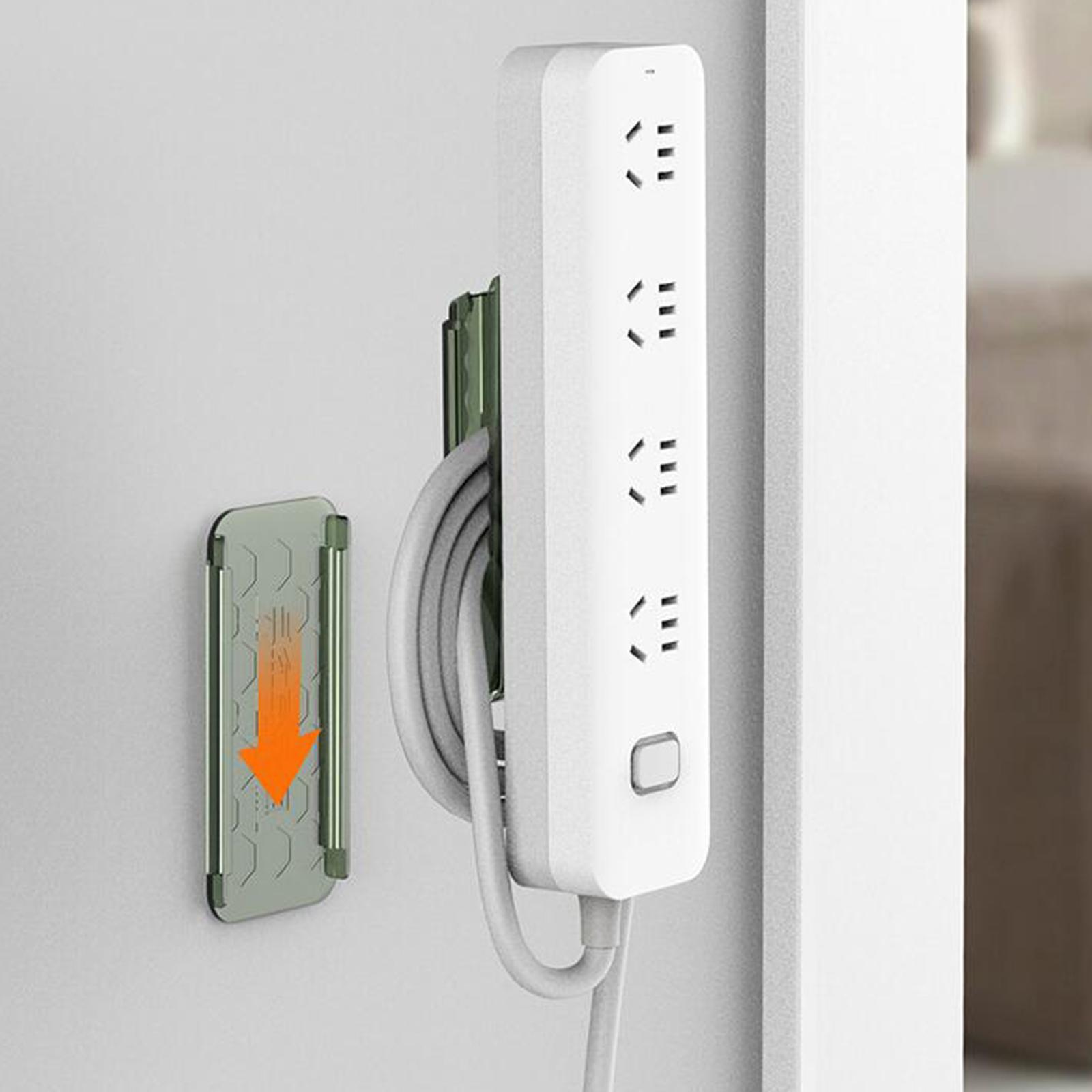Wall Mounted Holder Cable Organizer Racks for Kitchen Dorm Wall Office Desktop